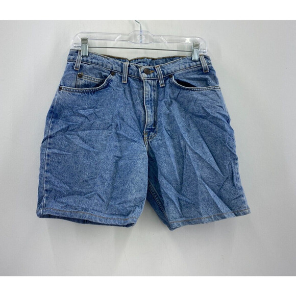 VTG Levis USA 550 Light Wash Cotton Relaxed Fit Denim Shorts Mens Size 34 - Picture 1 of 4